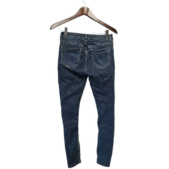 ASOS Jeans Skinny Size 4 Stretch Fit Distressed Busted Knee - Picture 4 of 6